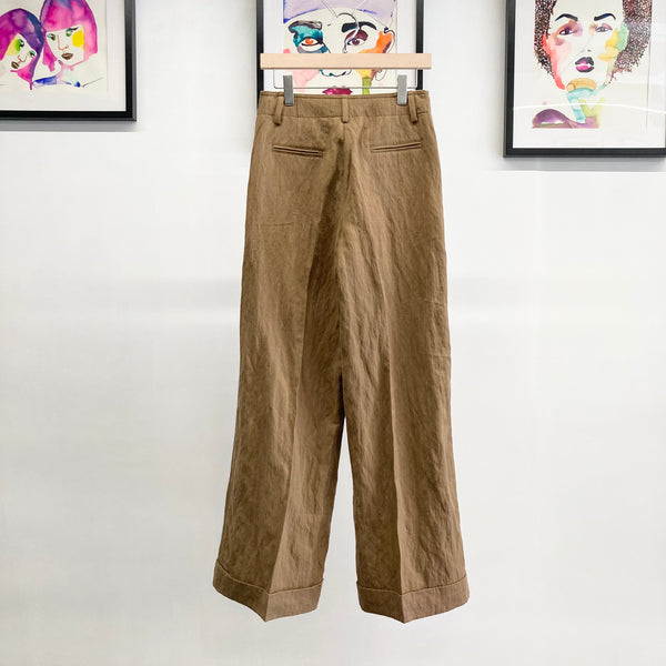【 BALIA / バーリア 】STRIPE FLARE PANT / Brown Stripe