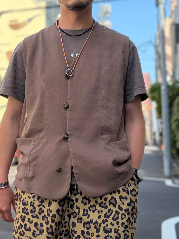 【 m's braque 】S4B VEST / Mocha