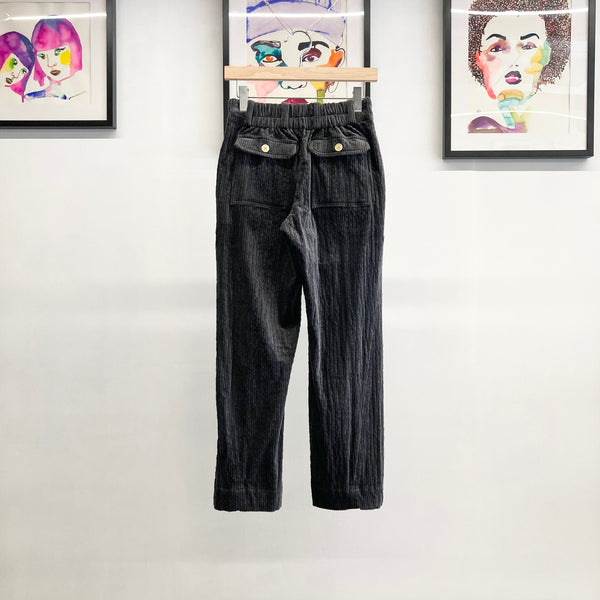 【 BALIA / バーリア 】CORDUROY TAPERED PANT / Charcoal