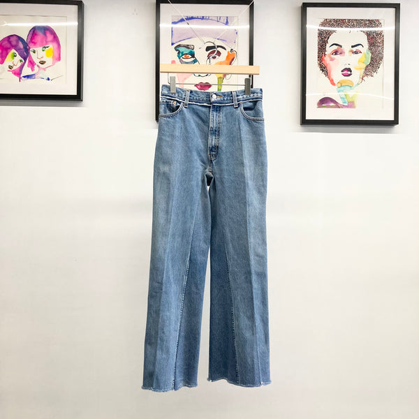 【 RIVER 】LEVIS REMAKE DENIM - LOOSE FIT FLARE - / Blue