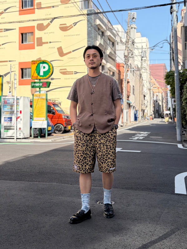 【 Liberaiders 】NYLON HALF SHORTS / Leopard