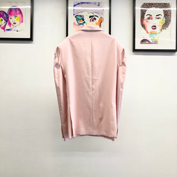 【 HOMMENA 】TOO BIG TAILORED JACKET / Pink
