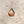 【hobo】TRIANGLE KEY RING - with HORSE LETHER - / Camel