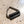 【hobo】TRIANGLE KEY RING - with HORSE LETHER - / Black