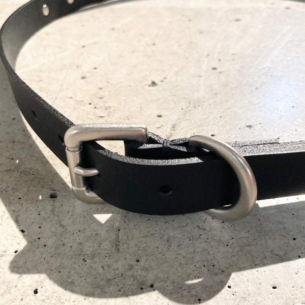 【hobo】STUDDED BELT - COE LEATHER - / Black