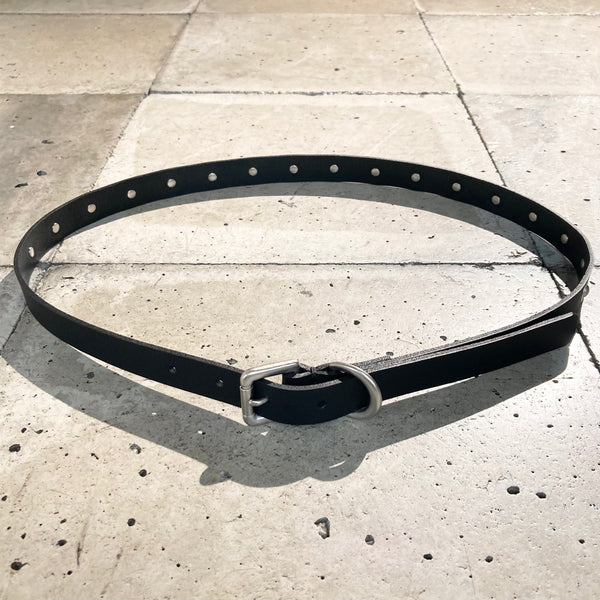 【hobo】STUDDED BELT - COE LEATHER - / Black