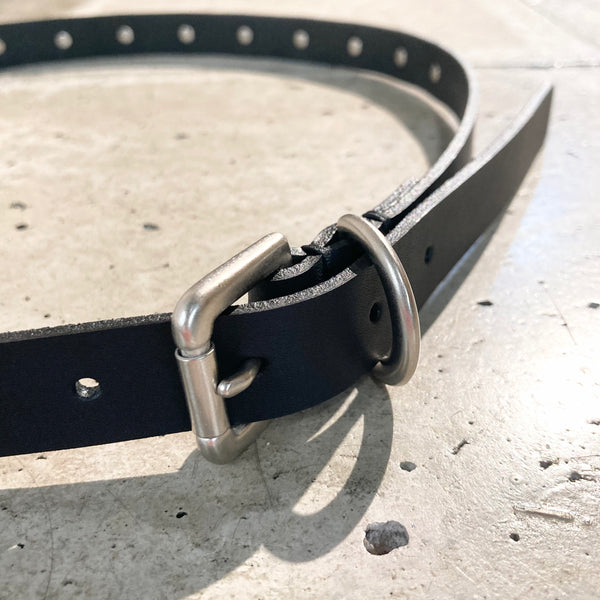 【hobo】STUDDED BELT - COE LEATHER - / Black