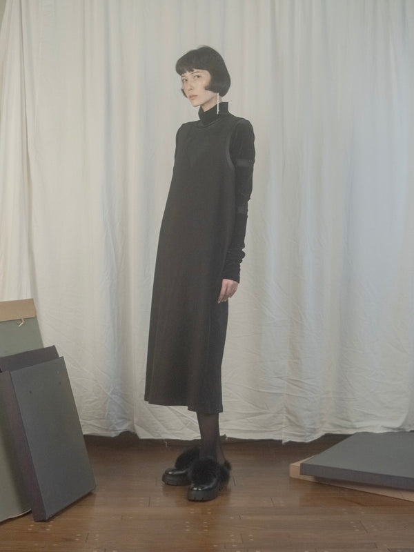 【RURI W. / ルリ】SUEDE DRESS / Black