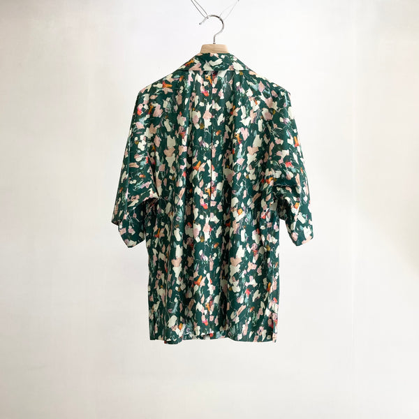 【m's braque】ALOHA SHIRT / Green-Flower