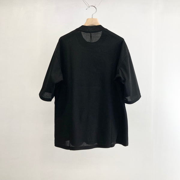 【m's braque】SIDE POCKETED T-SHIRT / Black