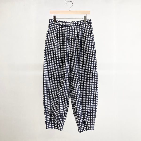 【m's braque】NEW HAREM PANTS / Navy & White