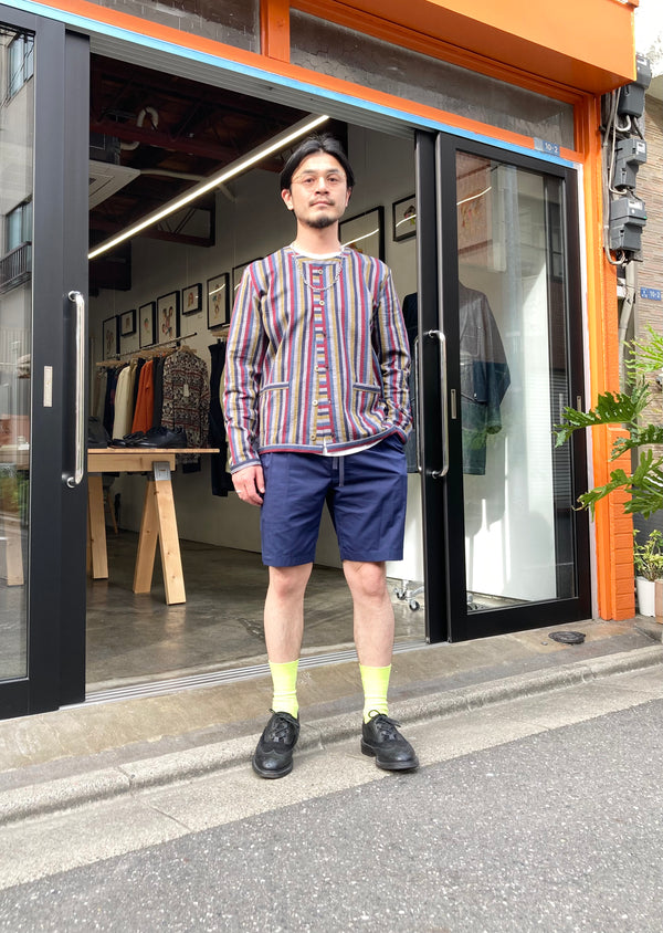 【frank leder / フランクリーダー】BAVARIAN MULTI STRIPED COTTON JANKER / Multi Stripe