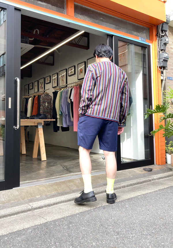 【frank leder / フランクリーダー】BAVARIAN MULTI STRIPED COTTON JANKER / Multi Stripe