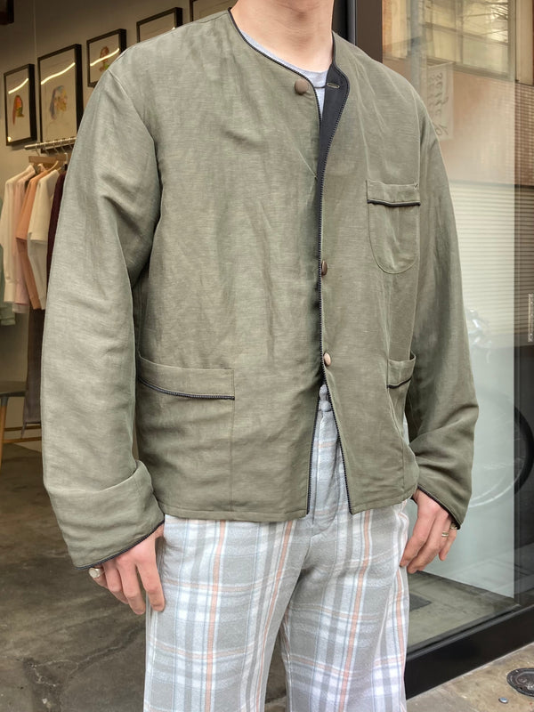 m's braque Collarless Jacket ノーカラージャケット m's braque】NO m's braque Collarless Jacket ノーカラージャケット m's braque】NO