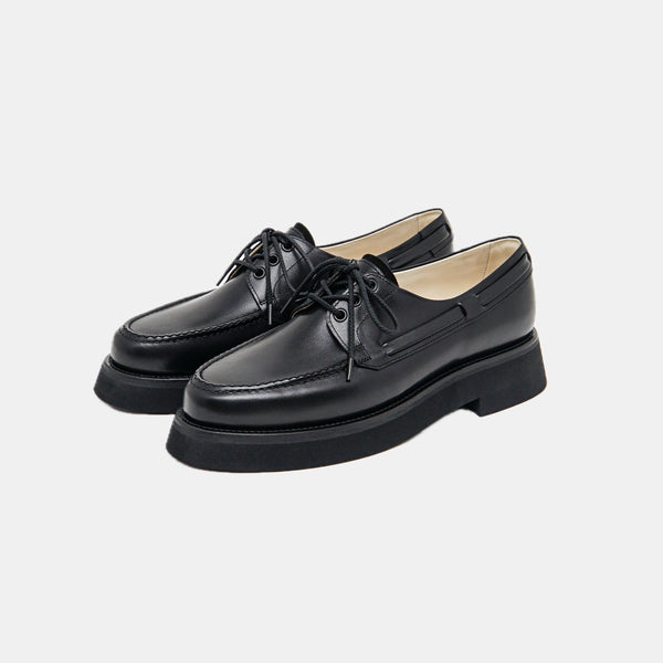 【foot the coacher / フットザコーチャー】THE BOAT SHOES / Black