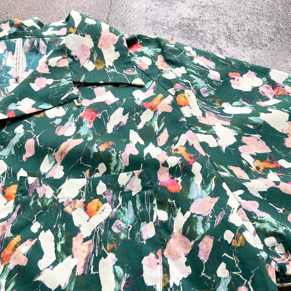 【m's braque】ALOHA SHIRT / Green-Flower