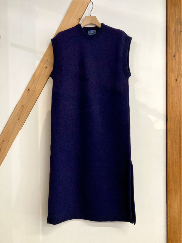 【 BLUE BLUE JAPAN 】インディゴミックス ウールニットワンピース / Indigo
