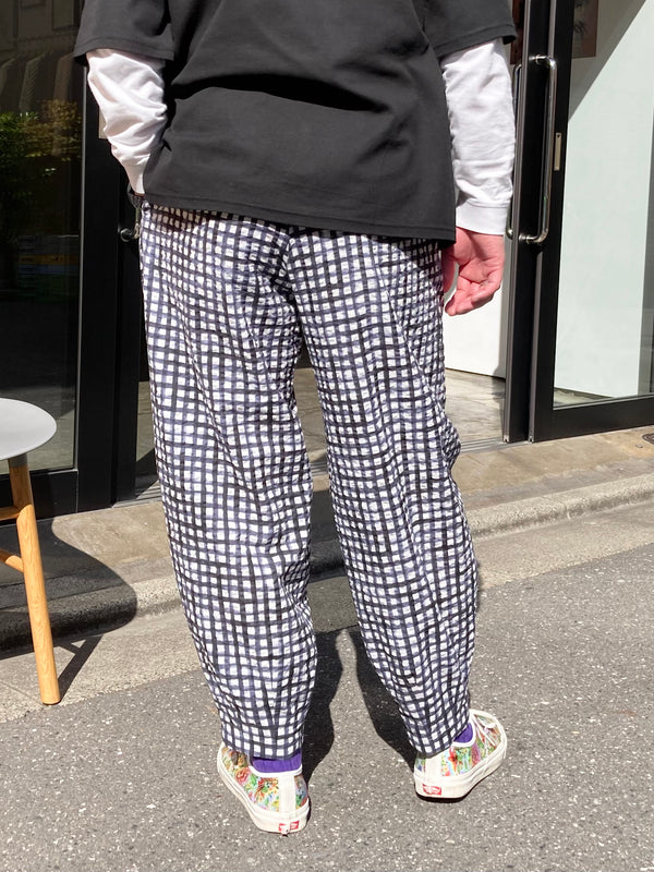 【m's braque】NEW HAREM PANTS / Navy & White