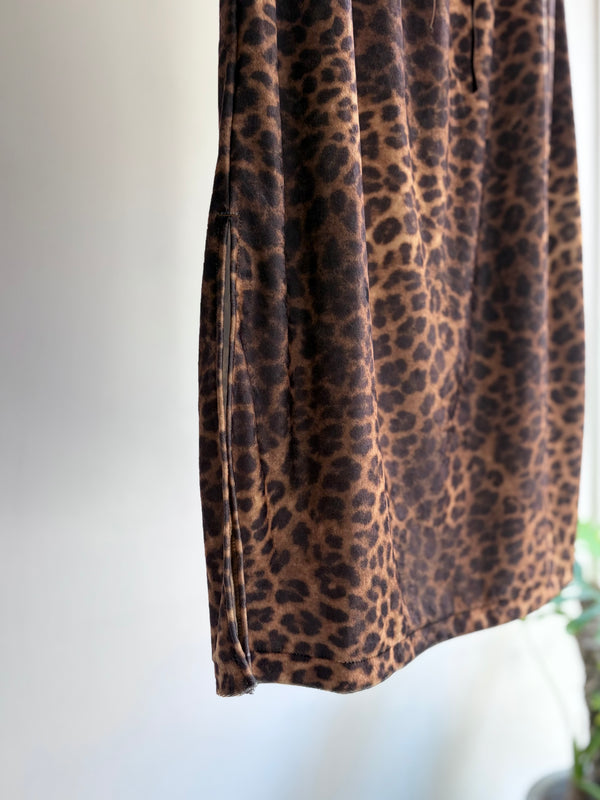 【 RhodolirioN 】PENCIL SKIRT - LEOPARD PRINT VELVET - / Leopard