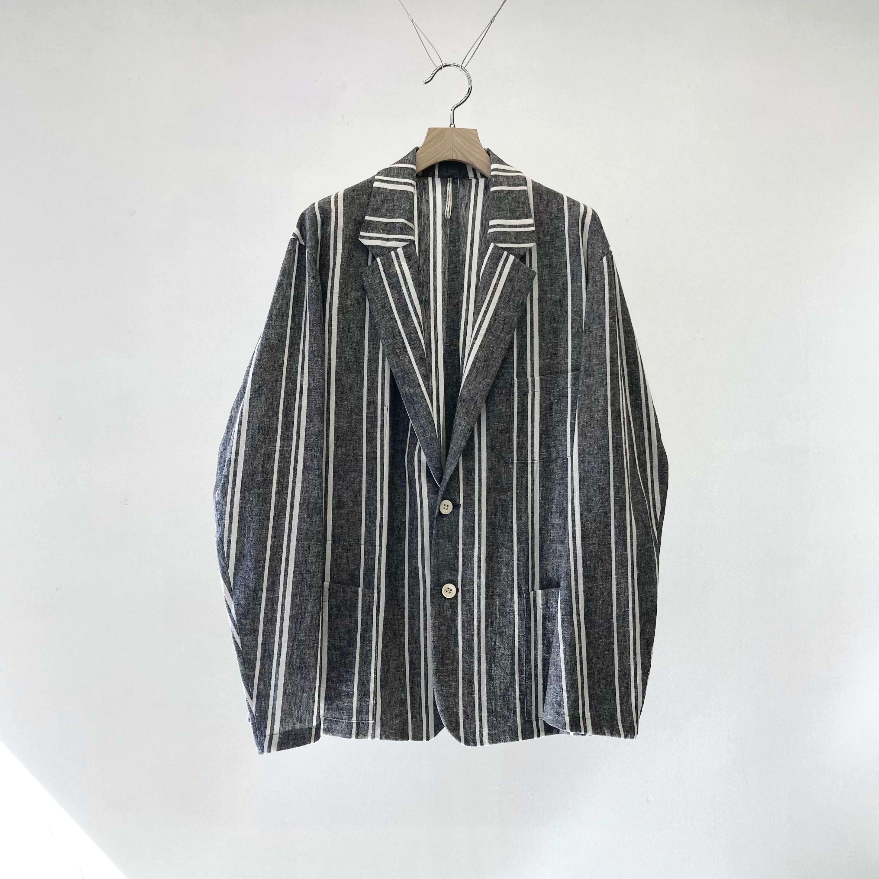m's braque】S2B NORFOLK JACKET / Black Stripe – TOKIS m's braque】S2B NORFOLK JACKET / Black Stripe – TOKIS
