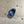 【 TIE A KNOT 】CRYSTAL BEADS RING with SILVER 925 / Sapphire × Sapphire #6
