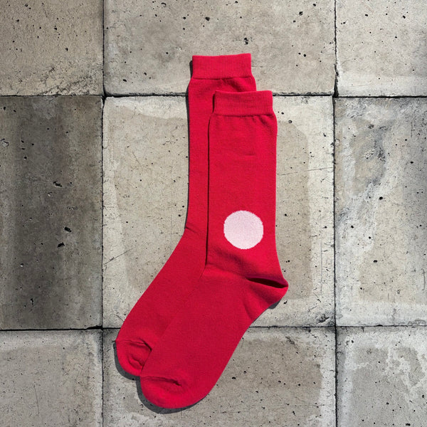 【 BLUE BLUE JAPAN 】JAPAN FLAG SOCKS / Red