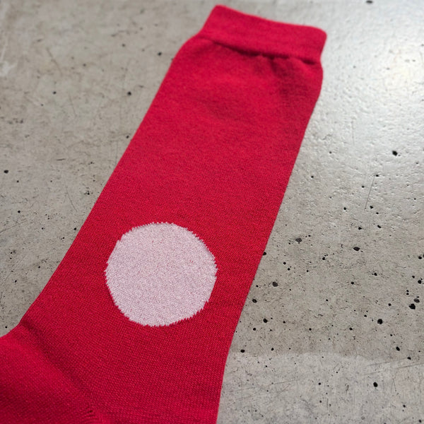 【 BLUE BLUE JAPAN 】JAPAN FLAG SOCKS / Red