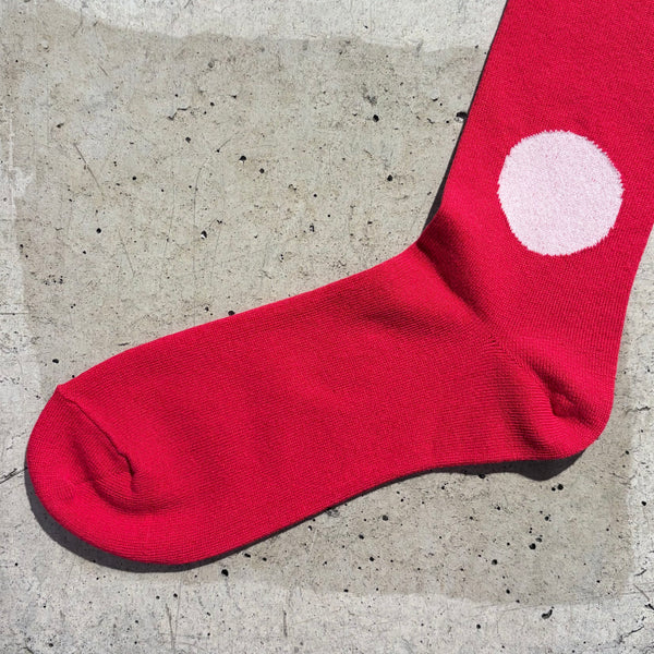 【 BLUE BLUE JAPAN 】JAPAN FLAG SOCKS / Red