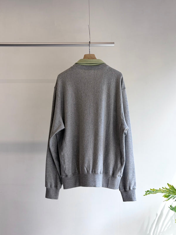 【 HOMMENA 】MAMA'S BOY LOGO SWEAT / Gray