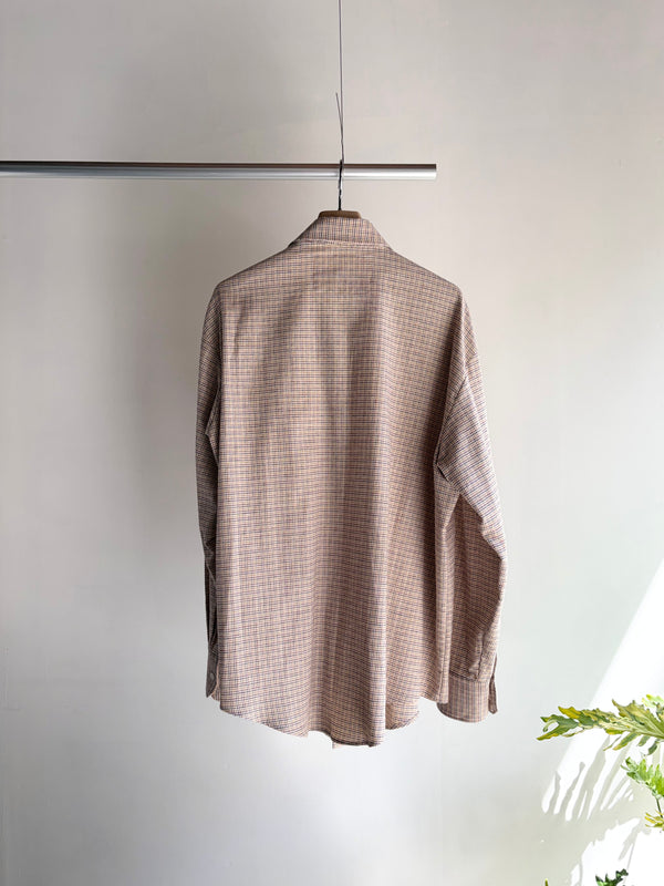 【 HOMMENA 】UNDONE SHIRT / White Check
