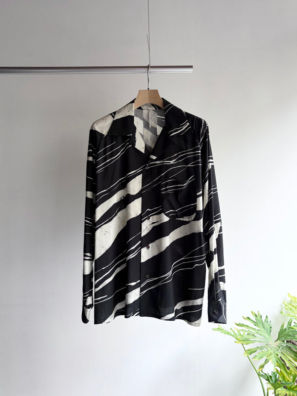 【m's braque】LONG SLEEVE ALOHA SHIRT / Brushstroke