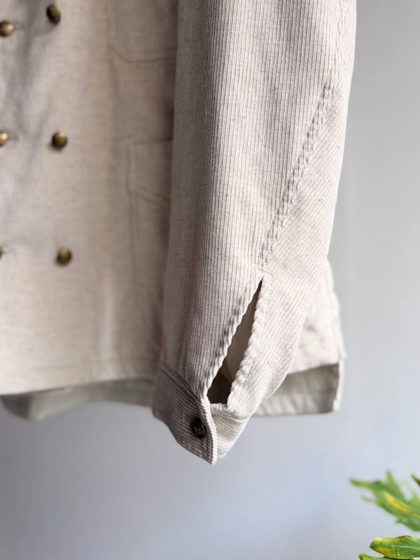 【m's braque】DOUBLE BREASTED COVERALL / Ivory