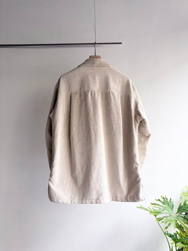 【m's braque】DOUBLE BREASTED COVERALL / Ivory