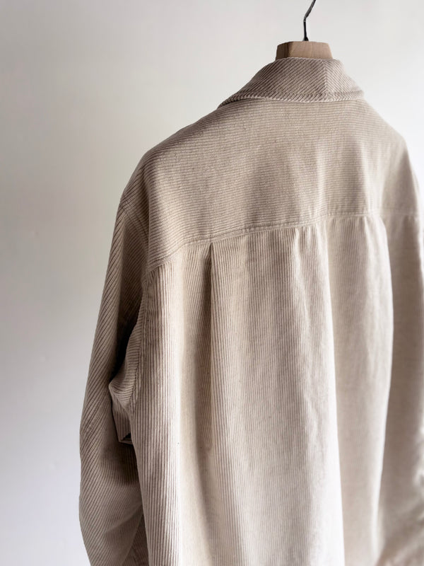 【m's braque】DOUBLE BREASTED COVERALL / Ivory