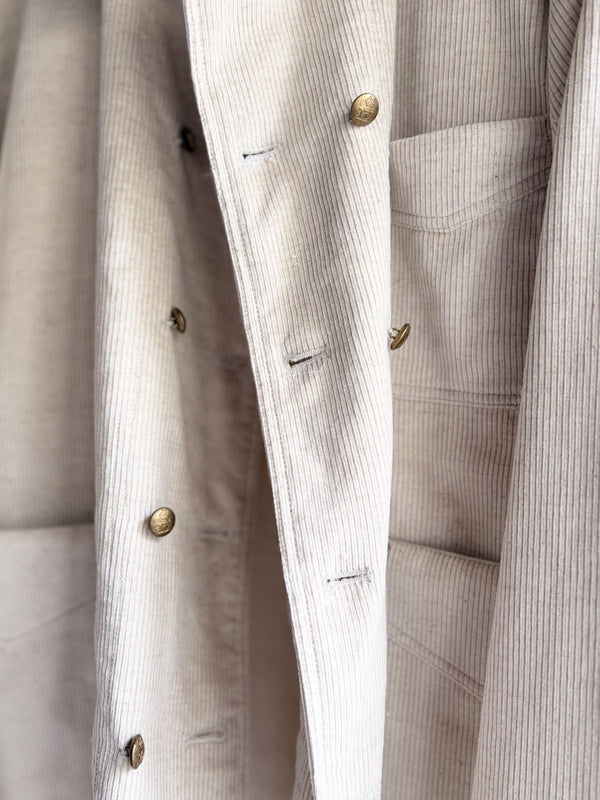 【m's braque】DOUBLE BREASTED COVERALL / Ivory