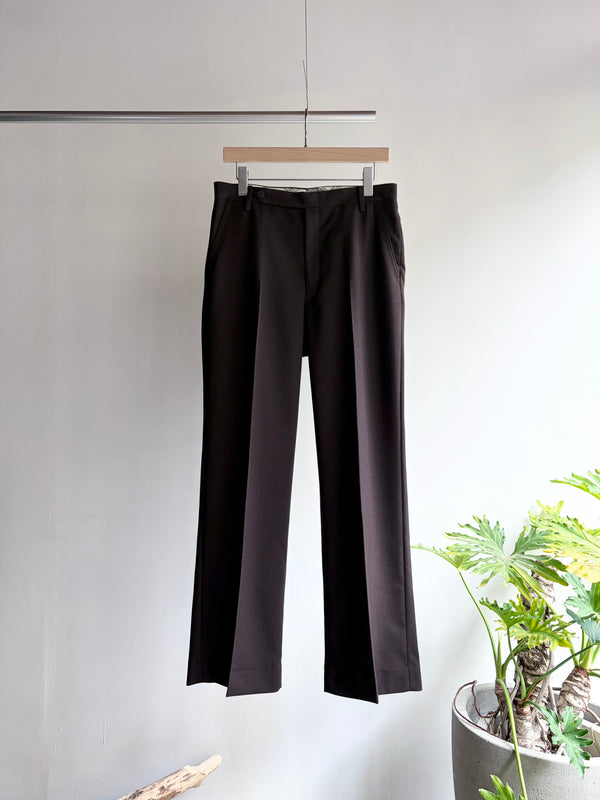 【m's braque】FLARE PANTS / Dark Brown