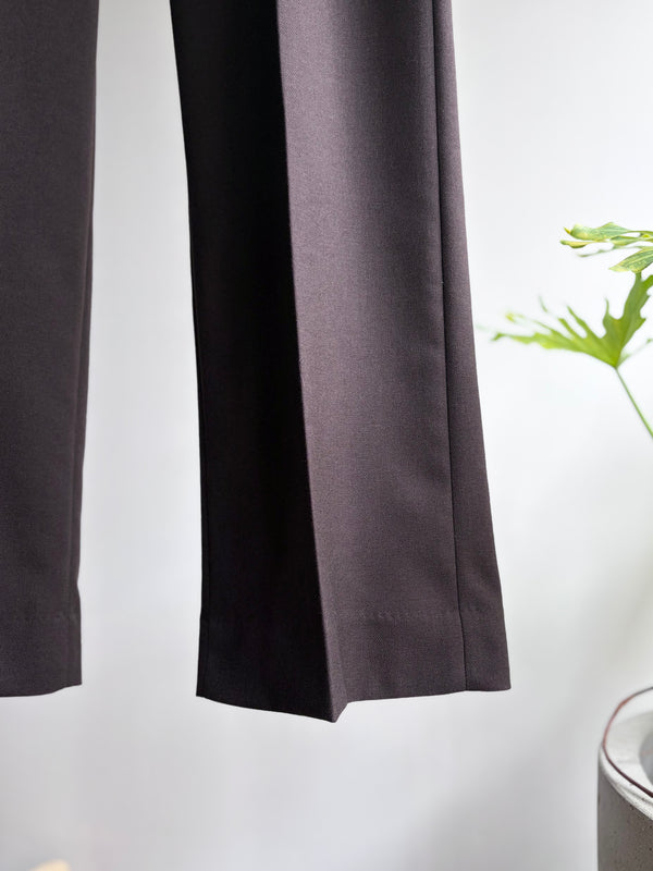 【m's braque】FLARE PANTS / Dark Brown