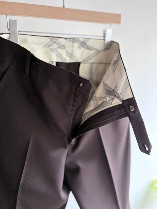 【m's braque】FLARE PANTS / Dark Brown
