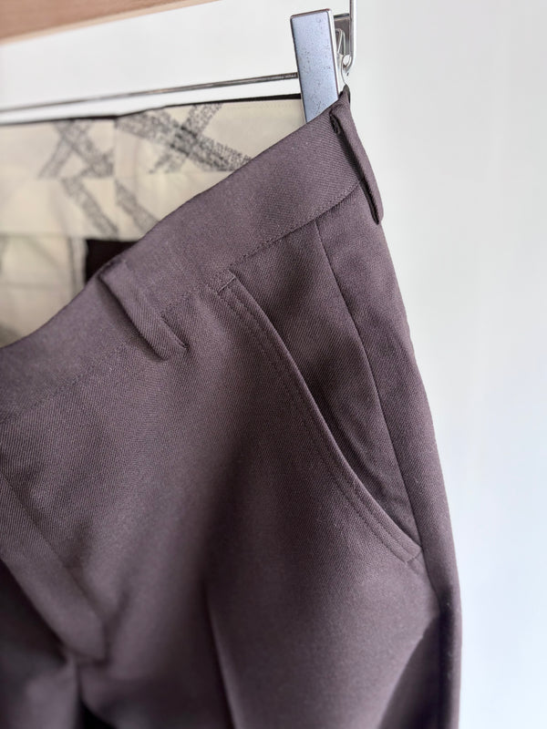 【m's braque】FLARE PANTS / Dark Brown