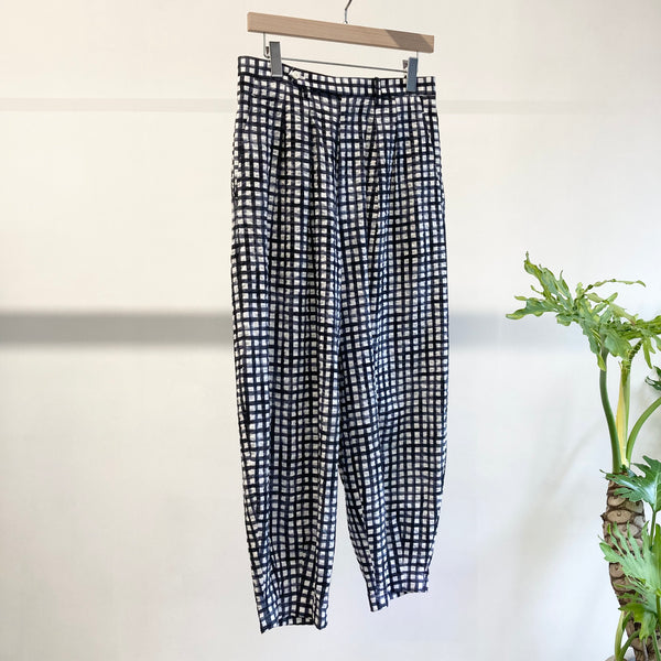 【m's braque】NEW HAREM PANTS / Navy & White