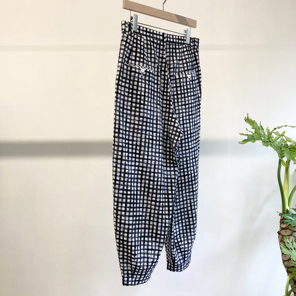 【m's braque】NEW HAREM PANTS / Navy & White