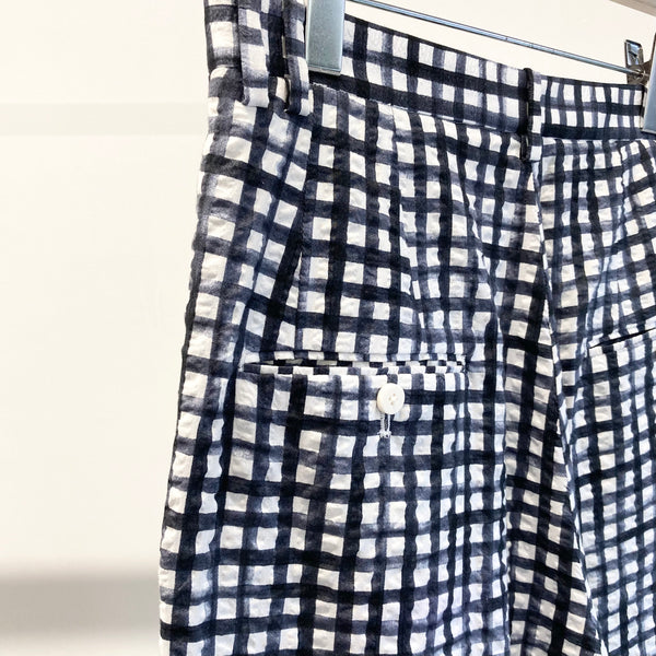 【m's braque】NEW HAREM PANTS / Navy & White