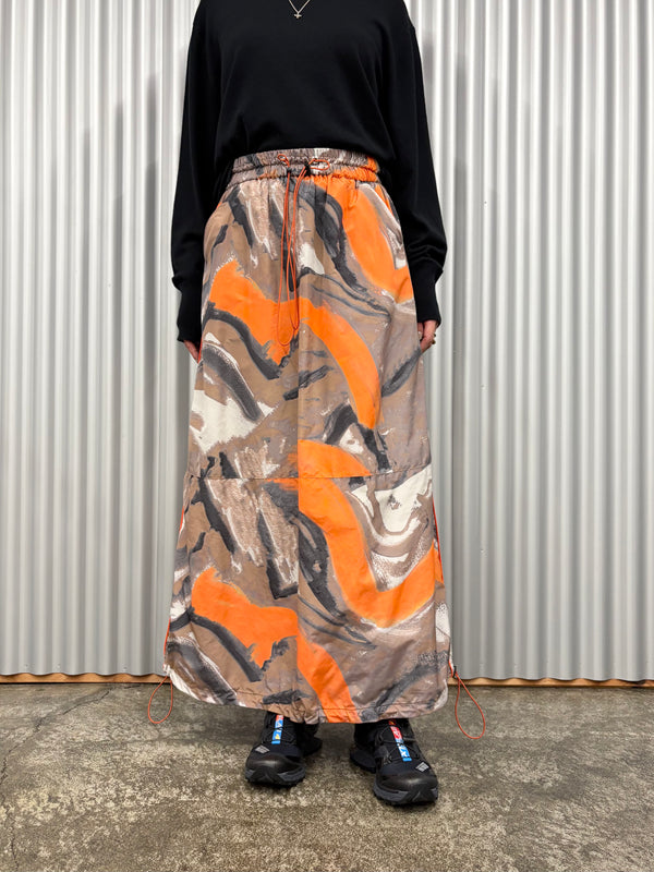 【 KOOKABURRA 】DRAWSTRING SKIRT / Orange