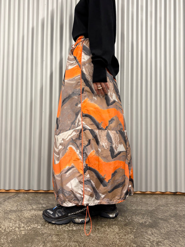 【 KOOKABURRA 】DRAWSTRING SKIRT / Orange