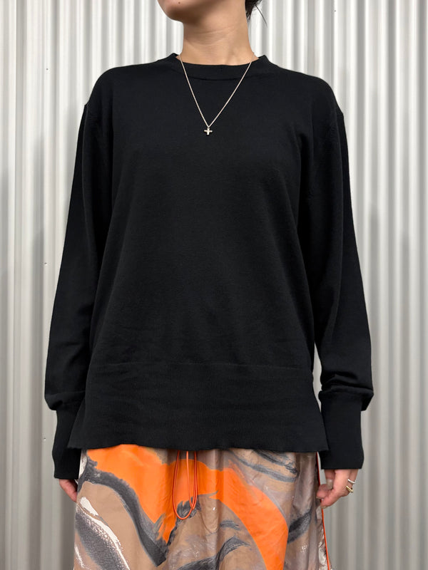 【 PICEA / ピセア 】14GG CREW NECK / Black