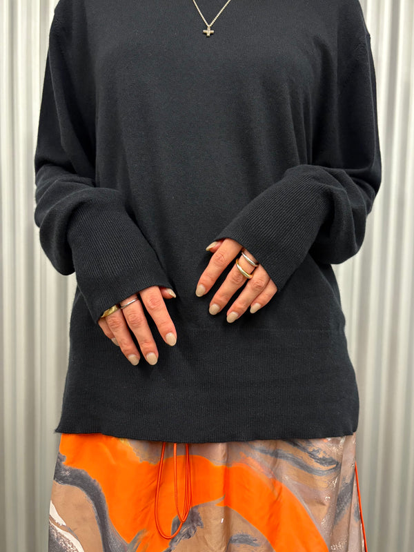 【 PICEA / ピセア 】14GG CREW NECK / Black