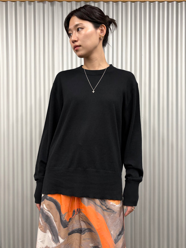 【 PICEA / ピセア 】14GG CREW NECK / Black