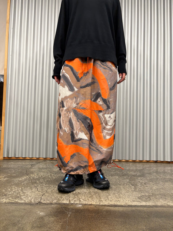 【 KOOKABURRA 】DRAWSTRING SKIRT / Orange