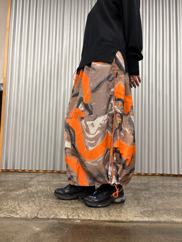 【 KOOKABURRA 】DRAWSTRING SKIRT / Orange