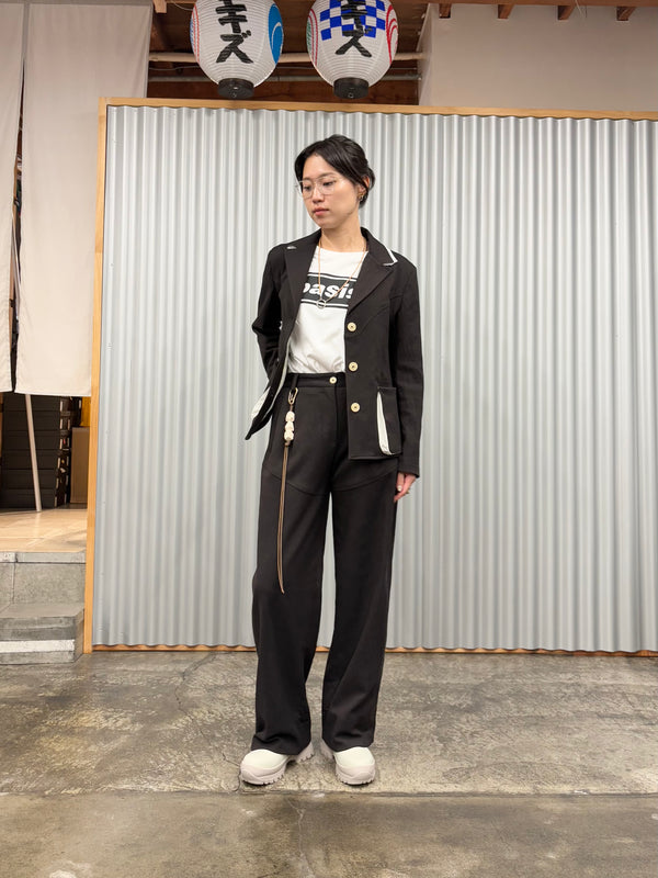 【 BALIA / バーリア 】SHAPED SHORT JACKET / Black